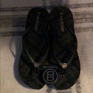 New Bebe flip flops